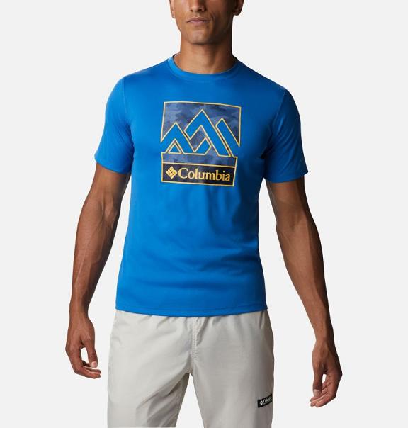 Columbia Zero Rules T-Shirt Men Blue USA (US610960)